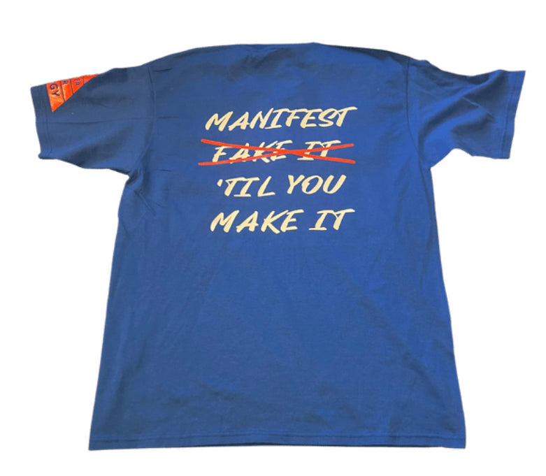 HUSTLE over struggle T-shirt (BLUE)